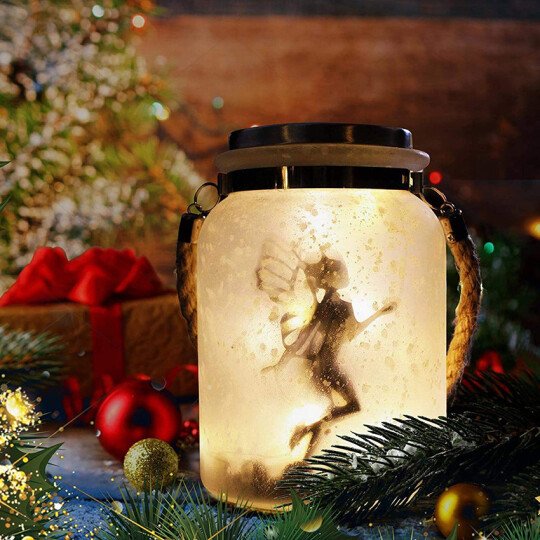 Solar Mason Jar Fairy Lamp