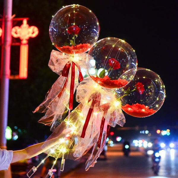 Mother's Day Led Balloon Rose Bouquet