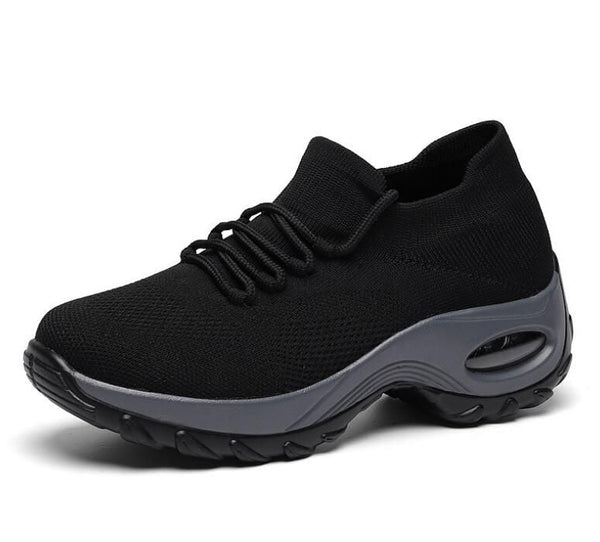 Nanccy Lace Up Walking Running Shoes Platform Sneakers