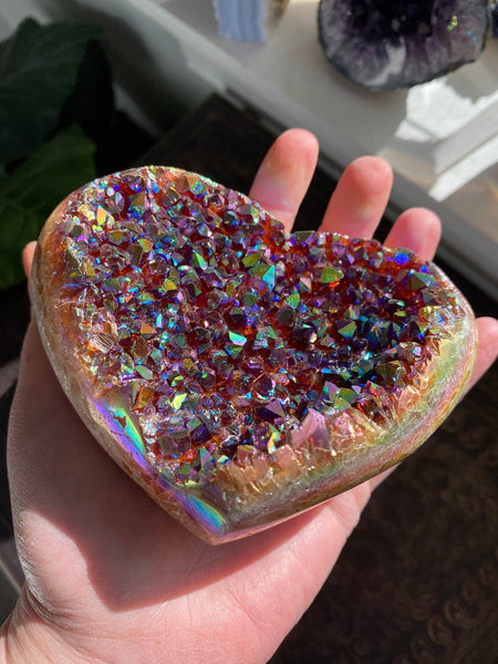 Angel Aura Heart Shaped Crystal