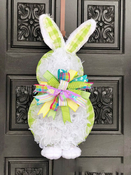 Bunny Easter Wreath Deco Mesh Wreath