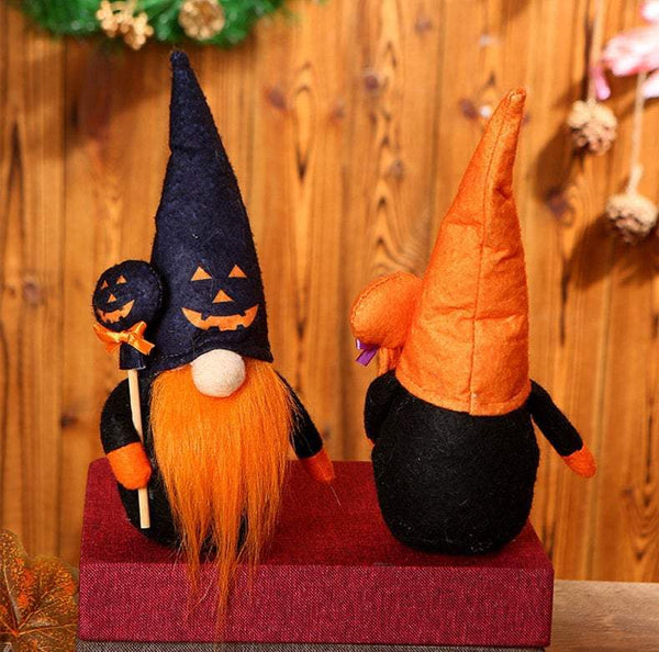 Lovely Halloween Plush Gnome For Holiday Gift And Decoration