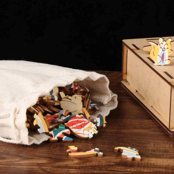 Wooden Jigsaw Puzzle Unique Squirrel