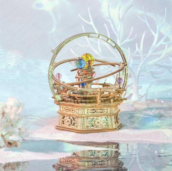 Starry Night Mechanical Music Box 3D Wooden Puzzle AMK51