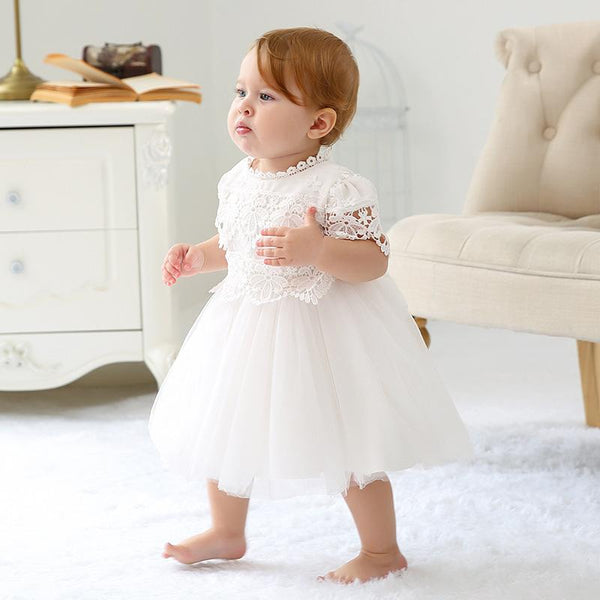 Cute Baptism Dress for Baby Girl Christening and Birthday Party