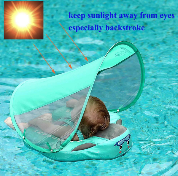 Baby safety swimming pool buoy with sunshade