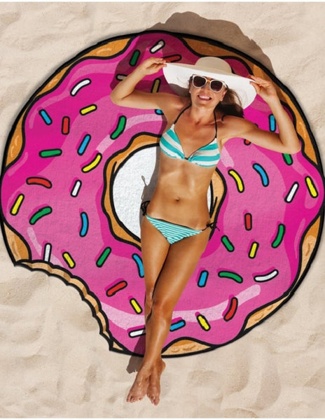Fun Shaped Beach Towel - Rainbow
