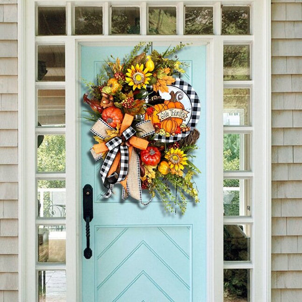Thanksgiving Wreath Pumpkin Wreath
