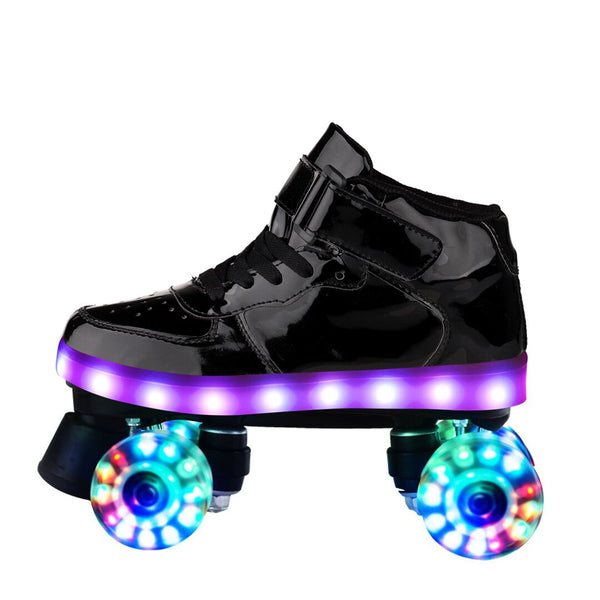 USB Charged LED Shinny Roller Skates