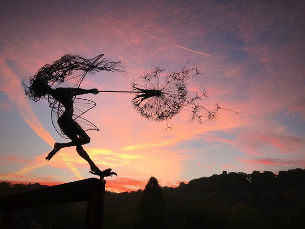 Garden Fairies Metal Art