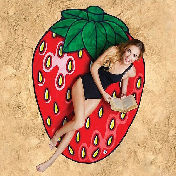 Fun Shaped Beach Towel - Rainbow