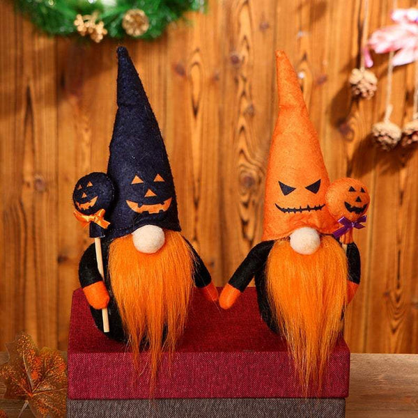 Lovely Halloween Plush Gnome For Holiday Gift And Decoration
