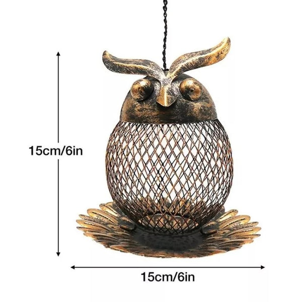 Vintage Owl Bird Feeder