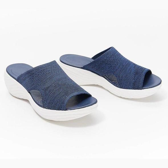 Stretch Orthotic Slide Sandals, Knitted Sports Corrective Sandals