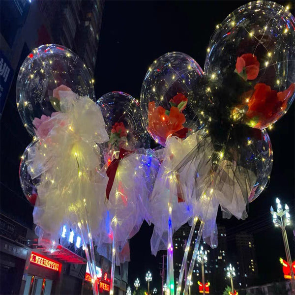 Mother's Day Led Balloon Rose Bouquet